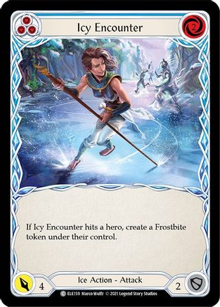 Icy Encounter (Blue) (ELE159) - Tales of Aria 1st Edition