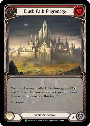 Dusk Path Pilgrimage (Red) - LGS060 (LGS060) - Flesh and Blood: Promo Cards Rainbow Foil