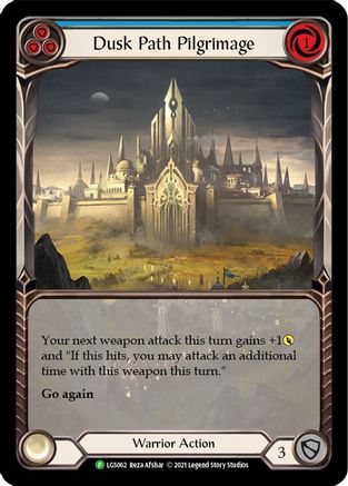 Dusk Path Pilgrimage (Blue) - LGS062 (LGS062) - Flesh and Blood: Promo Cards Rainbow Foil