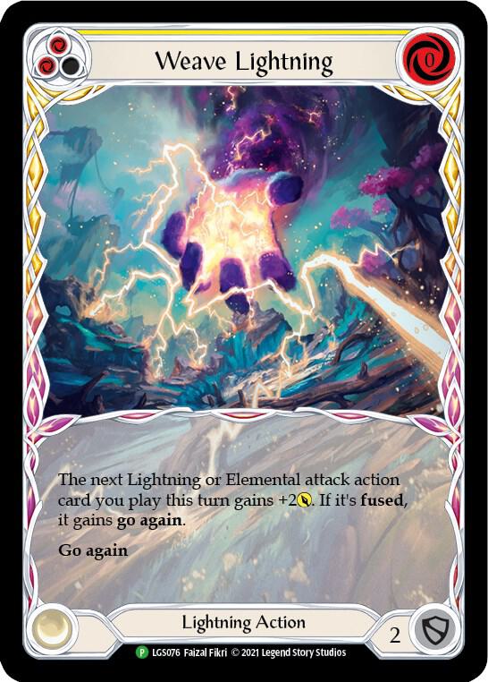 Weave Lightning (Yellow) Rainbow Foil Promo
