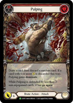 Pulping (Red) - LGS051 (LGS051) - Flesh and Blood: Promo Cards Rainbow Foil