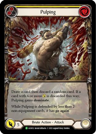Pulping (Yellow) - LGS052 (LGS052) - Flesh and Blood: Promo Cards Rainbow Foil