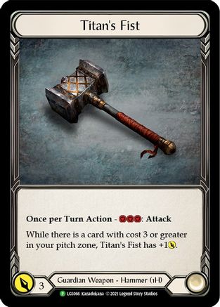 Titan's Fist - LGS066 (LGS066) - Flesh and Blood: Promo Cards Cold Foil