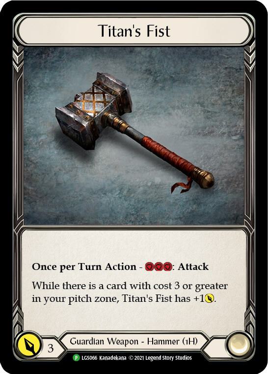 Titan's FistCold Foil Promo
