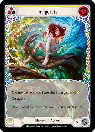 Invigorate (Yellow) - LGS081 (LGS081) - Flesh and Blood: Promo Cards Rainbow Foil