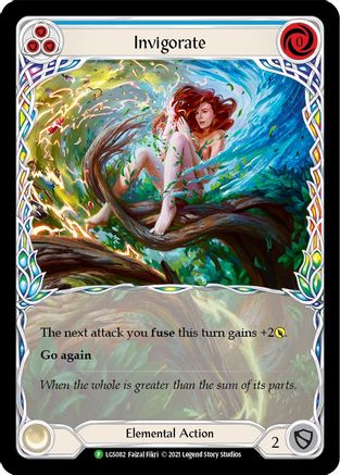Invigorate (Blue) - LGS082 (LGS082) - Flesh and Blood: Promo Cards Rainbow Foil