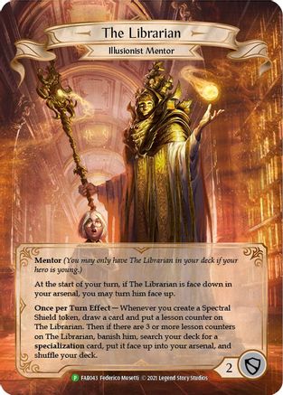 The Librarian - FAB043 (FAB043) - Flesh and Blood: Promo Cards Rainbow Foil