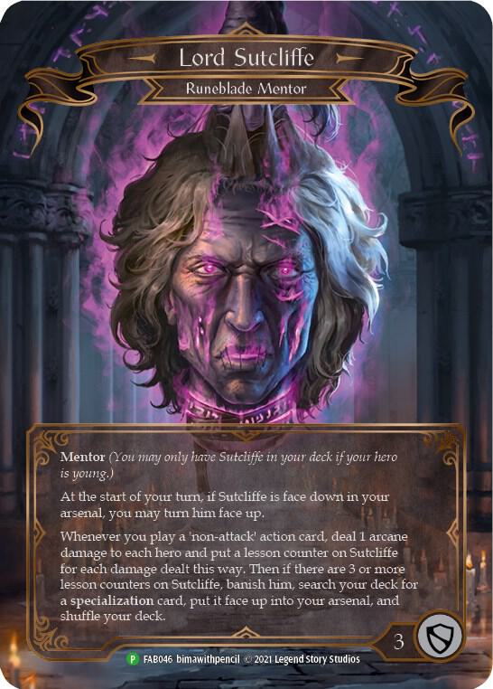 Lord Sutcliffe Rainbow Foil Promo