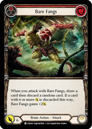 Bare Fangs (Red) (EVR008) - Everfest 1st Edition