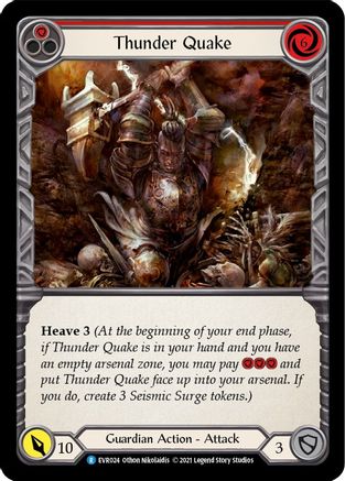 Thunder Quake (Red) (EVR024) - Everfest 1st Edition
