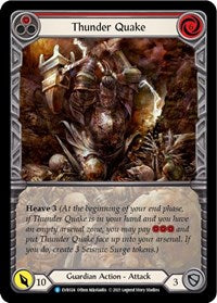 Thunder Quake (Red) (Extended Art) Rainbow Foil