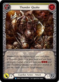 Thunder Quake (Yellow) (Extended Art) Rainbow Foil