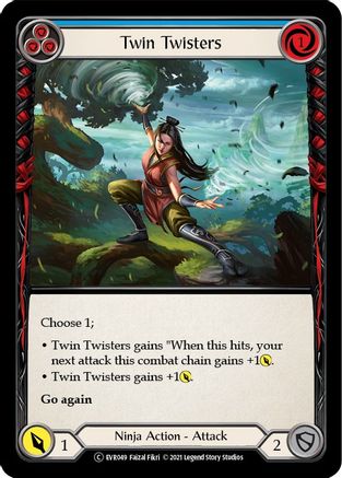 Twin Twisters (Blue) (EVR049) - Everfest 1st Edition Rainbow Foil