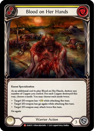 Blood on Her Hands (EVR055) - Everfest 1st Edition Rainbow Foil