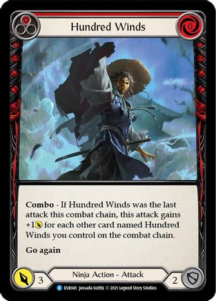Hundred Winds (Red) (EVR041) - Everfest 1st Edition