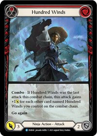 Hundred Winds (Red) (Extended Art) Rainbow Foil