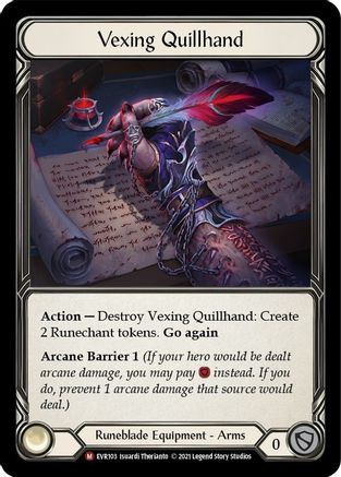 Vexing Quillhand (EVR103) - Everfest 1st Edition