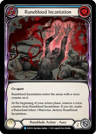 Runeblood Incantation (Blue) (EVR109) - Everfest 1st Edition
