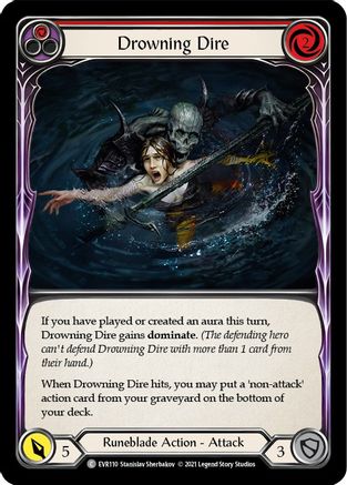 Drowning Dire (Red) (EVR110) - Everfest 1st Edition