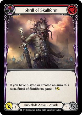 Shrill of Skullform (Red) (EVR116) - Everfest 1st Edition