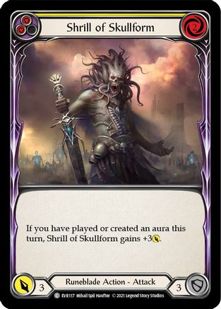 Shrill of Skullform (Yellow) (EVR117) - Everfest 1st Edition