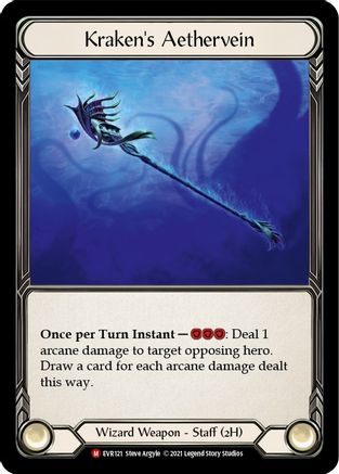 Kraken's Aethervein (EVR121) - Everfest 1st Edition Cold Foil