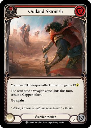 Outland Skirmish (Red) (EVR066) - Everfest 1st Edition Rainbow Foil
