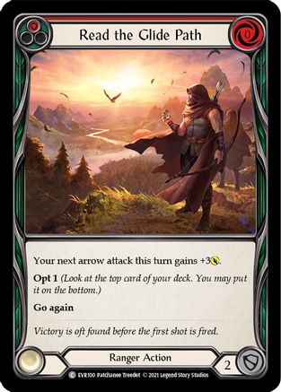 Read the Glide Path (Red) (EVR100) - Everfest 1st Edition Rainbow Foil