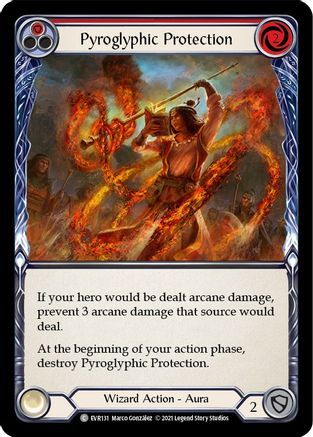 Pyroglyphic Protection (Red) (EVR131) - Everfest 1st Edition