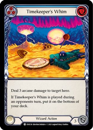 Timekeeper's Whim (Blue) (EVR136) - Everfest 1st Edition Rainbow Foil