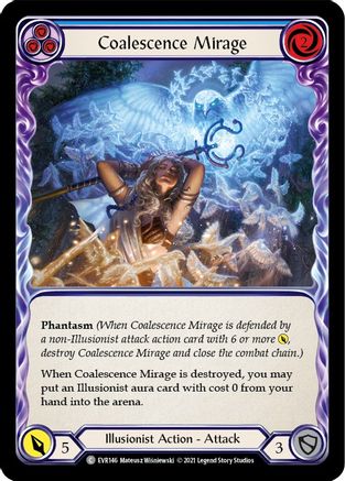 Coalescence Mirage (Blue) (EVR146) - Everfest 1st Edition Rainbow Foil