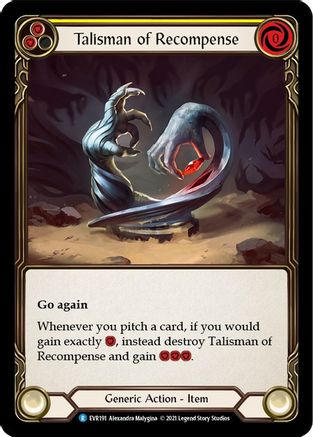 Talisman of Recompense (EVR191) - Everfest 1st Edition