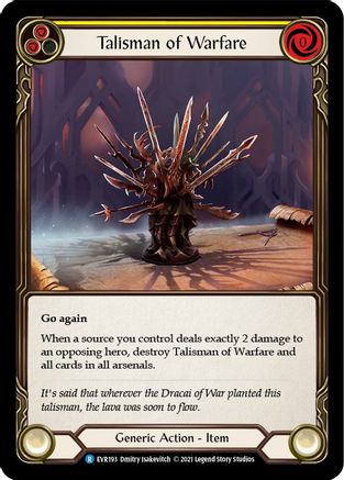 Talisman of Warfare (EVR193) - Everfest 1st Edition