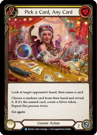 Pick a Card, Any Card (Yellow) (EVR168) - Everfest 1st Edition
