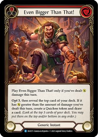 Even Bigger Than That! (Red) (EVR173) - Everfest 1st Edition Rainbow Foil