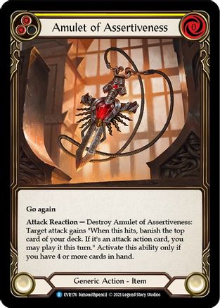 Amulet of Assertiveness (EVR176) - Everfest 1st Edition Cold Foil