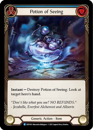 Potion of Seeing (EVR184) - Everfest 1st Edition Cold Foil