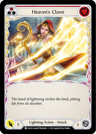 Heaven's Claws (Red) (LXI014) - Blitz Deck: Tales of Aria - Lexi