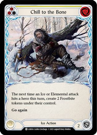 Chill to the Bone (Yellow) (LXI024) - Blitz Deck: Tales of Aria - Lexi