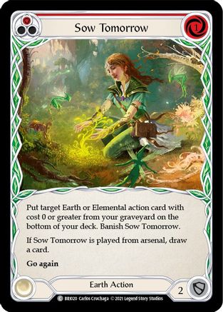 Sow Tomorrow (Red) (BRI020) - Blitz Deck: Tales of Aria - Briar