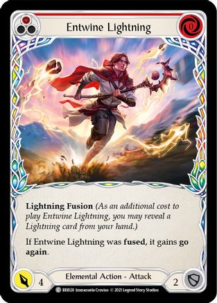 Entwine Lightning (Red) (BRI028) - Blitz Deck: Tales of Aria - Briar