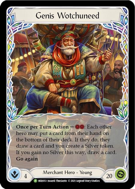 Genis Wotchuneed Cold Foil Promo
