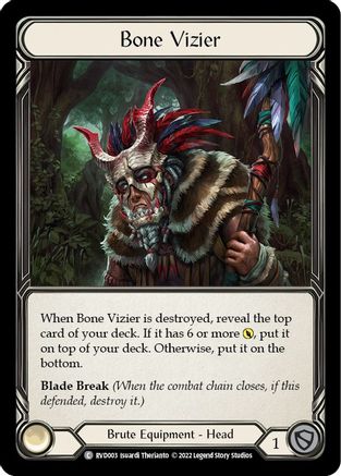 Bone Vizier (RVD003) - Classic Battles: Rhinar vs Dorinthea Rainbow Foil