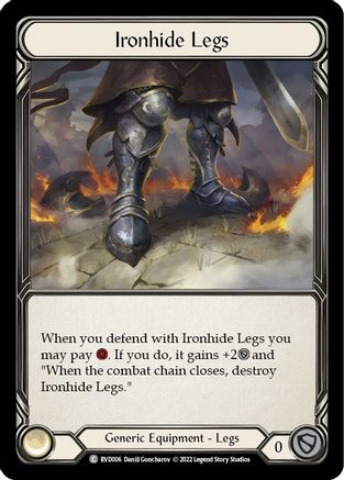 Ironhide Legs (RVD006) - Classic Battles: Rhinar vs Dorinthea Rainbow Foil