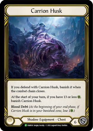 Carrion Husk (Golden) - FAB018 (FAB018) - Flesh and Blood: Promo Cards Cold Foil