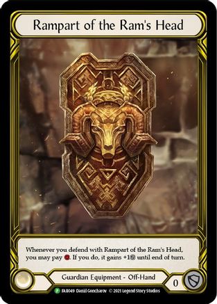 Rampart of the Ram's Head (Golden) - FAB049 (FAB049) - Flesh and Blood: Promo Cards Cold Foil