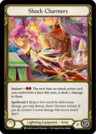Shock Charmers (Golden) - FAB054 (FAB054) - Flesh and Blood: Promo Cards Cold Foil