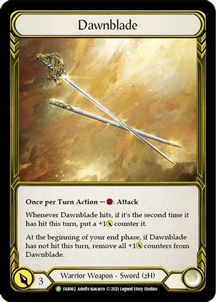 Dawnblade (Golden) - FAB062 (FAB062) - Flesh and Blood: Promo Cards Cold Foil