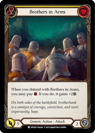 Brothers in Arms (Yellow) (UPR204) - Uprising Rainbow Foil