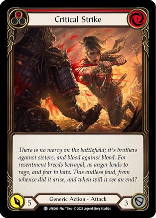 Critical Strike (Red) (UPR206) - Uprising Rainbow Foil